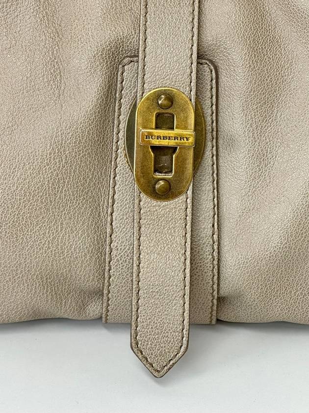 Beige Big Hobo Shoulder Bag 3TBUB020310 - BURBERRY - BALAAN 6