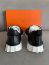 Bouncing Leather Low Top Sneakers Noir - HERMES - BALAAN 6