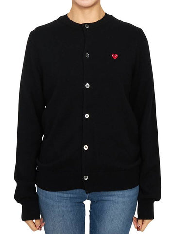 Comme des Gar ons Mini Red Waffen Cardigan AX N079 051 1 Loose Fit Unisex - COMME DES GARCONS PLAY - BALAAN 1