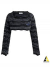 Bedrock Crop Knit Top Black - VIVIENNE WESTWOOD - BALAAN 2