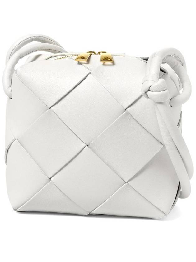 Cassette Intrecciato Mini Shoulder Bag White - BOTTEGA VENETA - BALAAN 3