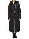 Cloud Belted Hooded Long Padded Black - MOOSE KNUCKLES - BALAAN 5