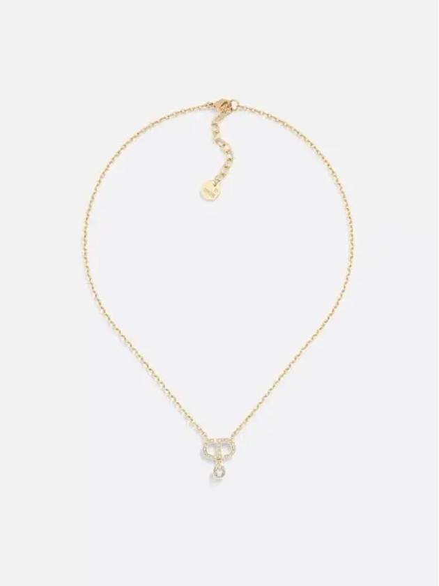 Petit CD Crystals Necklace Gold - DIOR - BALAAN 2