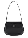 Cleo Brushed Flap Shoulder Bag Black - PRADA - BALAAN 2