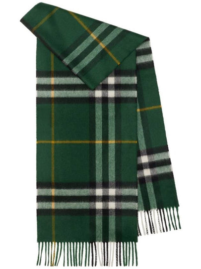 Check Cashmere Scarf Green - BURBERRY - BALAAN 2