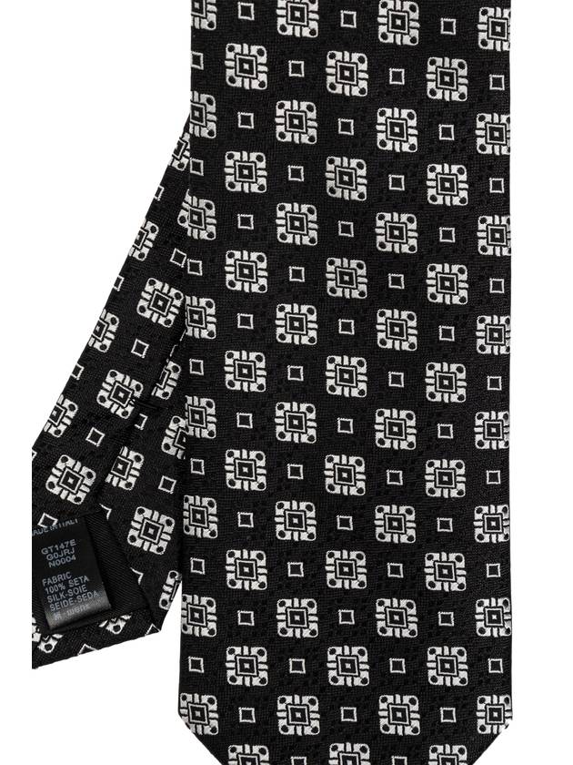 Dolce & Gabbana Patterned Tie, Men's, Black - DOLCE&GABBANA - BALAAN 4