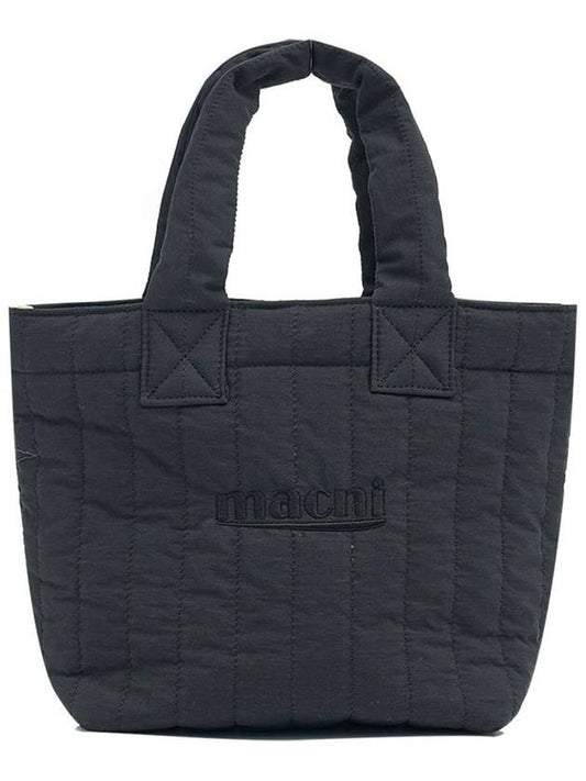 Quilted Small Tote Bag Black - MACNI - BALAAN 2