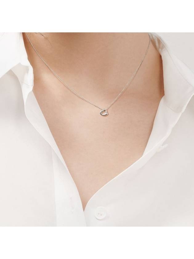 Tiffany necklace open heart pendant silver 7mm - TIFFANY & CO. - BALAAN 3