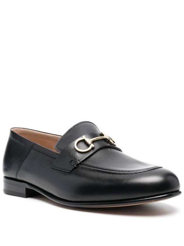 Gancini Ornament Mule Loafers Black - SALVATORE FERRAGAMO - BALAAN 5