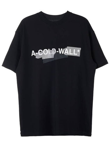 STRATA TShirt ACWMTS064 BLACK - A-COLD-WALL - BALAAN 1