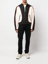 J-Blink Biker Jacket In Colour-Block Nylon Black White - DIESEL - BALAAN 4