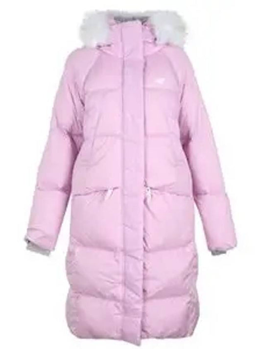 Women's Yuna long down padded jacket light purple - NEW BALANCE - BALAAN 1