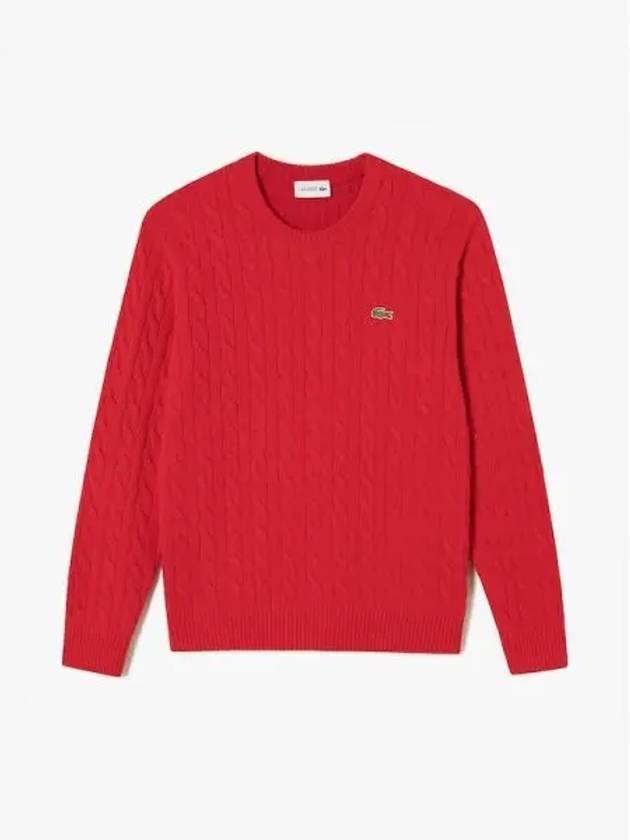 Men s cable pullover knit AH716E 54N 240 Domestic product GQ2N24082229573 - LACOSTE - BALAAN 1