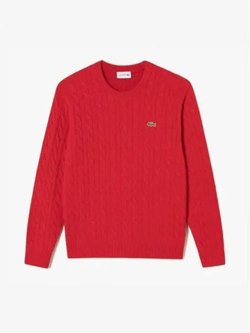 Men s cable pullover knit AH716E 54N 240 Domestic product GQ2N24082229573 - LACOSTE - BALAAN 1