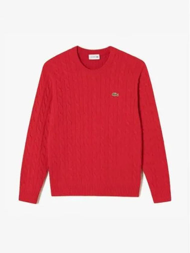 Men s cable pullover knit AH716E 54N 240 Domestic product GQ2N24082229573 - LACOSTE - BALAAN 1