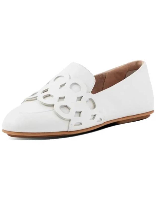 Lena Entwined Loops Leather Loafers Bright White - FITFLOP - BALAAN 2