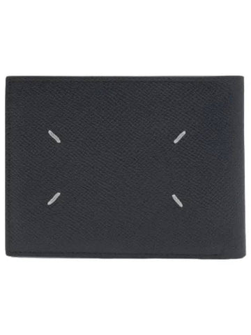 Stitched zipper half wallet black - MAISON MARGIELA - BALAAN 1