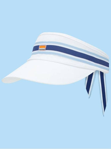 Sun Cap Visor Orange Label Wide Brim Ribbon Sun Cap EC00768 - MAHES - BALAAN 1