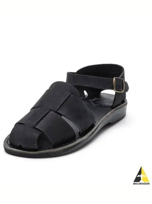 SANDALS NO 1070 GEMMA BLACK NUBUCK Women - JERUSALEM - BALAAN 1