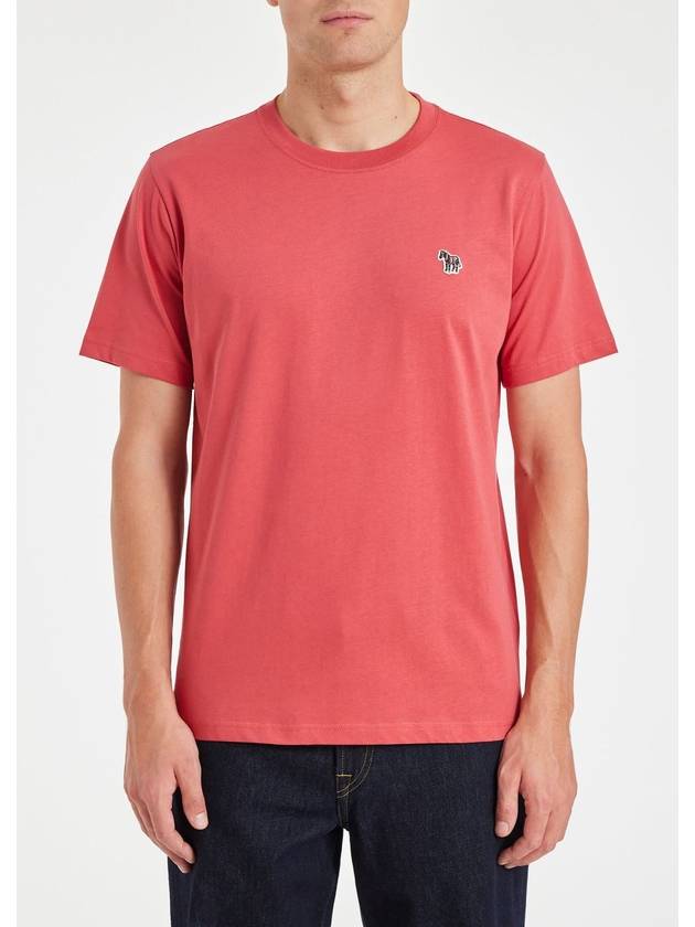 Zebra Logo Cotton Short Sleeve T-shirt Red - PAUL SMITH - BALAAN 3