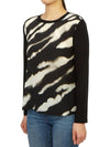 Calamai Print Long Sleeve T-shirt Black - MAX MARA - BALAAN 3