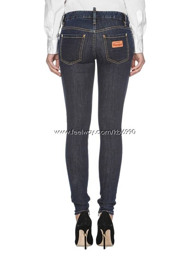 Women's Jeans Medium Waist Twiggy Jeans 72LA0796 - DSQUARED2 - BALAAN 8