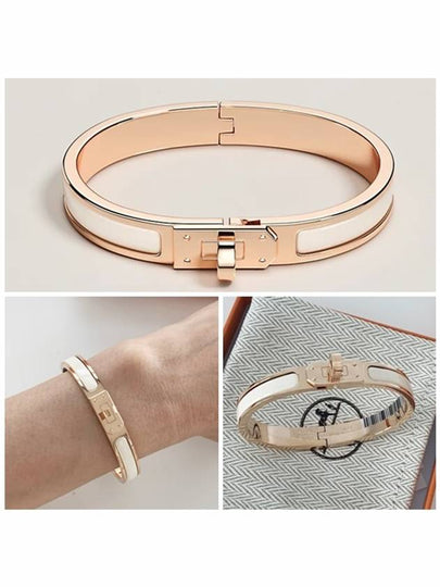 Mini Clic Kelly Bracelet Marronglace Rose Gold - HERMES - BALAAN 2