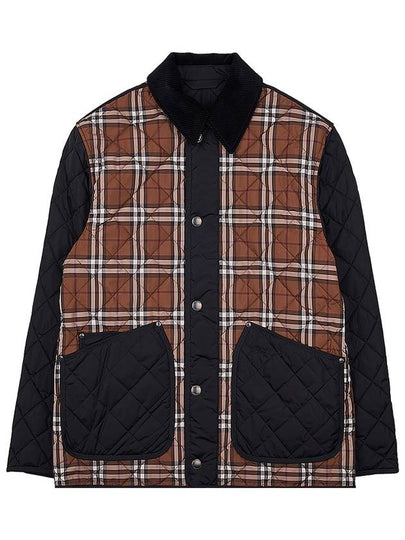 Vintage Check Quilted Jacket Brown - BURBERRY - BALAAN 2