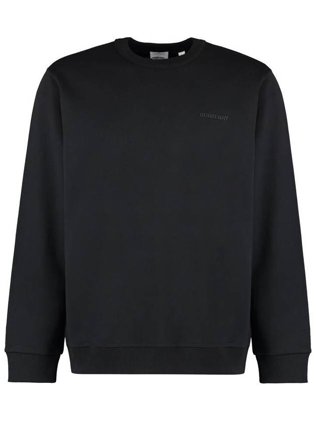 Check EKD Cotton Sweatshirt Black - BURBERRY - BALAAN 2