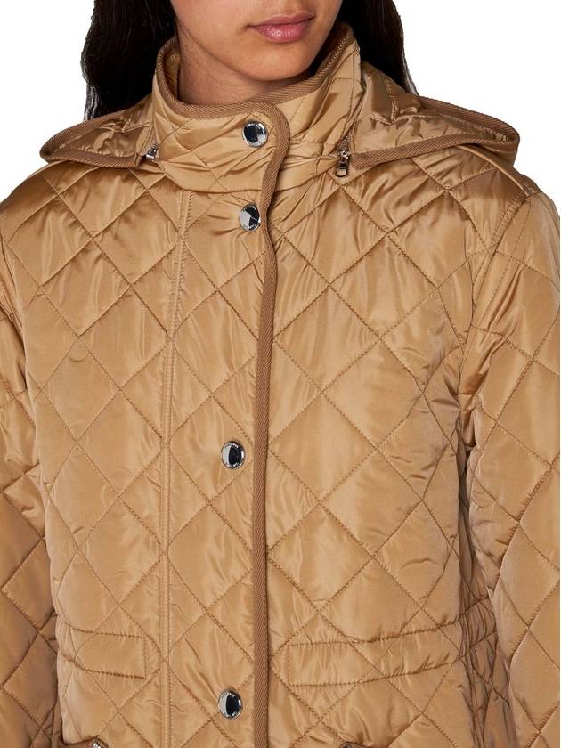 Diamond Quilted Nylon Jacket Archive Beige - BURBERRY - BALAAN 4