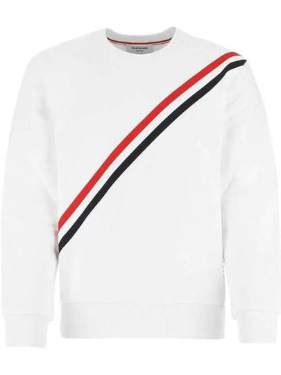 4 Bar Stripe Sweatshirt White - THOM BROWNE - BALAAN 2