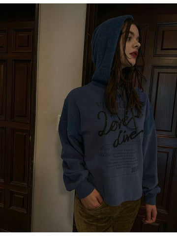 Love dive peach hoody T shirts Love dive peach hoody t-shirtdeep blue - VIBEREEN - BALAAN 1