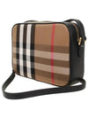 Checked Leather Camera Cross Bag Brown - BURBERRY - BALAAN 3