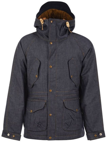 NEW FISHERMAN DENIM - Hooded parka in denim fabric - MANIFATTURA CECCARELLI - BALAAN 1