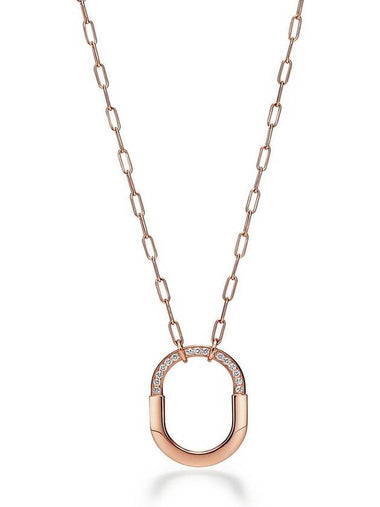 Tiffany Rock Pendant Rose Gold, Diamond Medium - TIFFANY & CO. - BALAAN 1