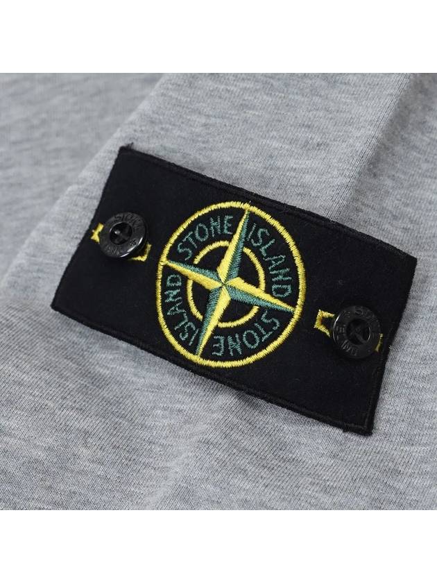 Wappen Patch Crew Neck Sweatshirt Grey - STONE ISLAND - BALAAN 3