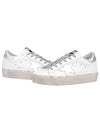 Hi Star White Metallic Silver Heel Tab Sneakers - GOLDEN GOOSE - BALAAN 2