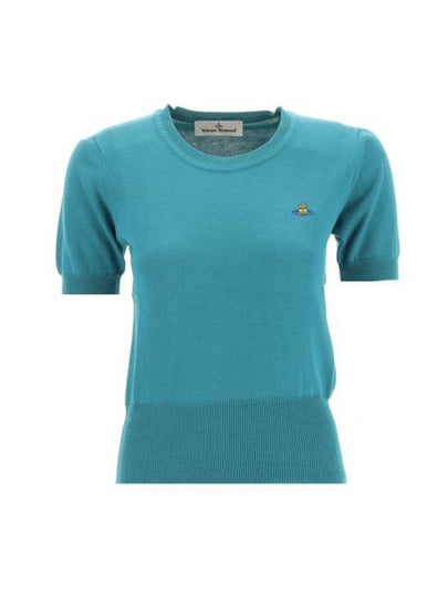 Bea Knit Top Blue - VIVIENNE WESTWOOD - BALAAN 2