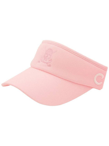 C23MHT003W Candy Pastel Visor Baby Pink White C logo - CHUCUCHU - BALAAN 1