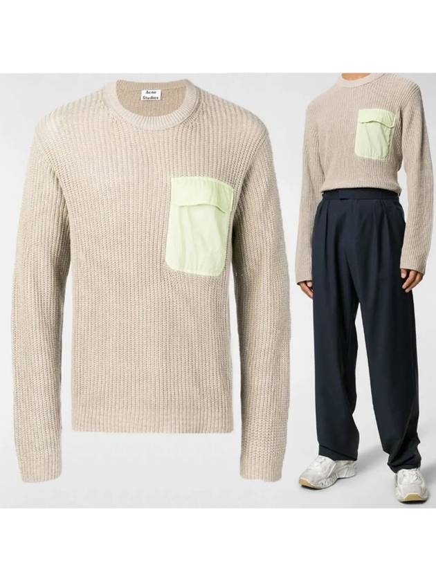 Crew Neck Knit Top Light Grey - ACNE STUDIOS - BALAAN 2