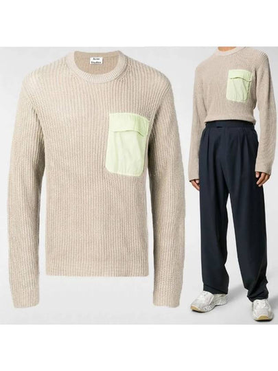 Crew Neck Knit Top Light Grey - ACNE STUDIOS - BALAAN 2