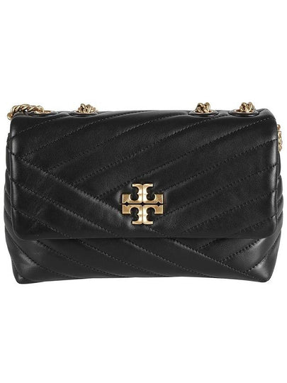 Kira Chevron Convertible Strap Small Shoulder Bag Black - TORY BURCH - BALAAN 2