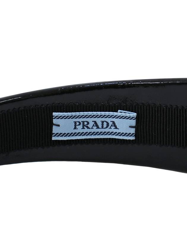 Venice Leather Headband Black - PRADA - BALAAN 9