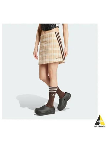 adidas corduroy tartan skirt IX7414 - ADIDAS - BALAAN 1