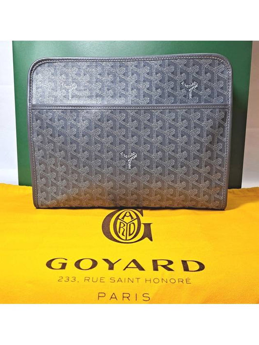 Juvence GM Clutch Bag Gray - GOYARD - BALAAN.