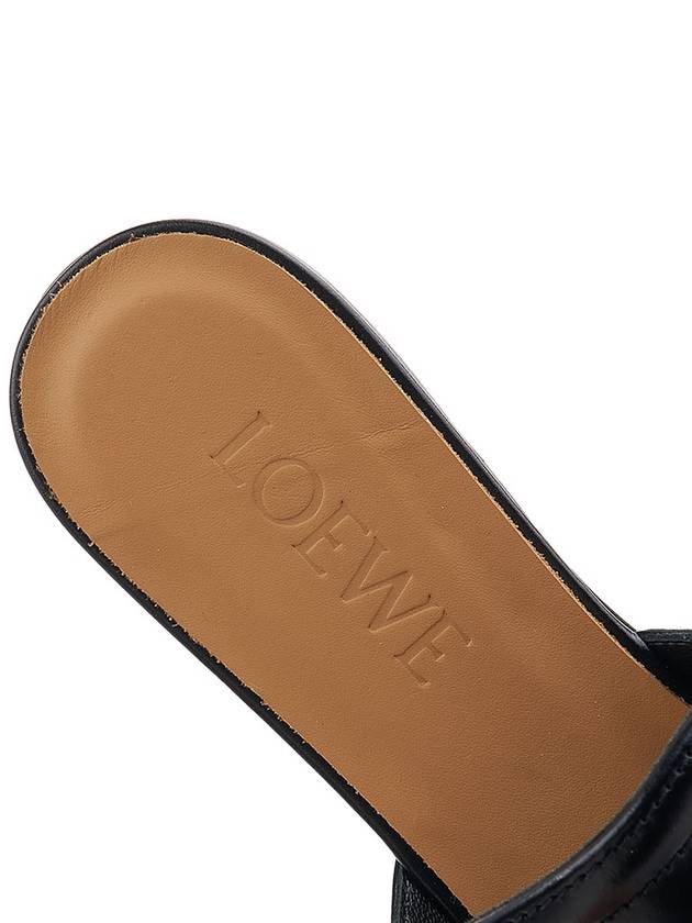 Gate Flat Leather Mule Black - LOEWE - BALAAN 8