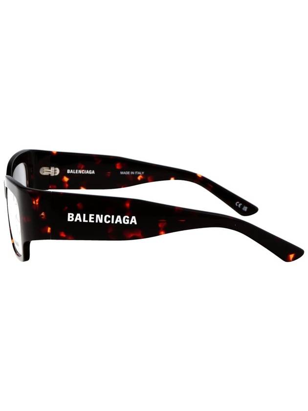 Eyewear Havana Rectangular Eyeglasses Red Black - BALENCIAGA - BALAAN 4