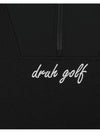 Drew Half Zip Up High Neck Sweatshirt DM41LT31BLACK - DRUH GOLF - BALAAN 4