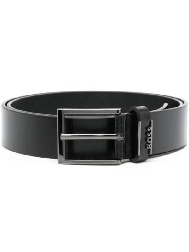 Cole Ant Logo Leather Belt Black - HUGO BOSS - BALAAN 1