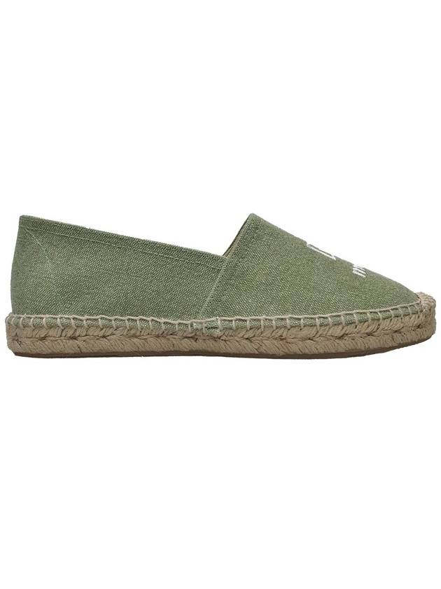 Canae Embroidered Logo Canvas Espadrilles Almond - ISABEL MARANT - BALAAN.